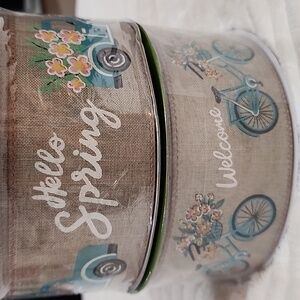 NEW 2 Rolls Spring Member's Mark Premium Wire-Edged Ribbon 2-1/2" x 100 yards